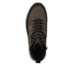Braune Rieker Herren Schnürstiefel 11005-22 mit wasserabweisender TEX-Membran. Schuh von oben.