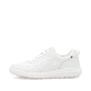 Weiße Rieker Herren Sneaker Low U1101-80 mit Schnürung sowie flexibler Sohle. Schuh Außenseite.