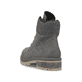 
Asphaltgraue Rieker Damen Schnürstiefel Y7424-45 mit Schnürung und Reißverschluss. Schuh von hinten