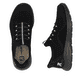 Baskets basses Rieker noires femme M5066-00 avec option easy in facile. Chaussure vue de dessus, couchée.