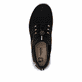 Schwarze Rieker Damen Slipper M5065-00 mit Gummizug sowie ultraleichter Sohle. Schuh von oben.
