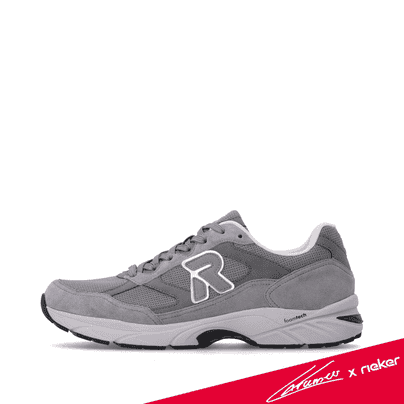 Graue Rieker Sport Herren Sneaker Low U4201-42. Schuh Außenseite. Kramer x Rieker.