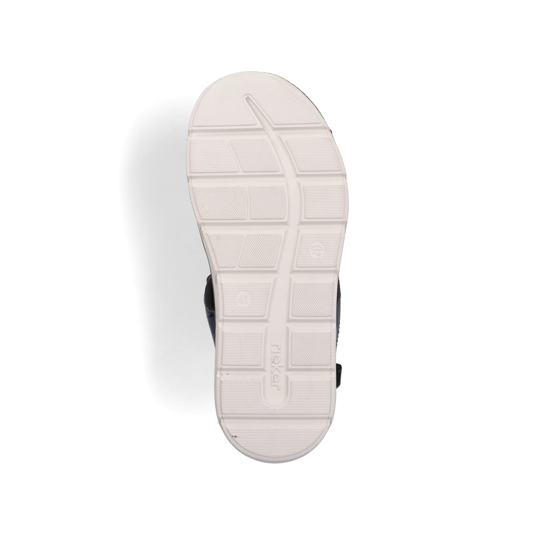 Blaue Rieker Herren Trekkingsandalen 29151-14 mit Rieker Air Sohlenfenster. Schuh Laufsohle.