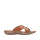 Braune Rieker Herren Pantoletten 22099-25 mit der Komfortweite G 1/2. Schuh Innenseite.