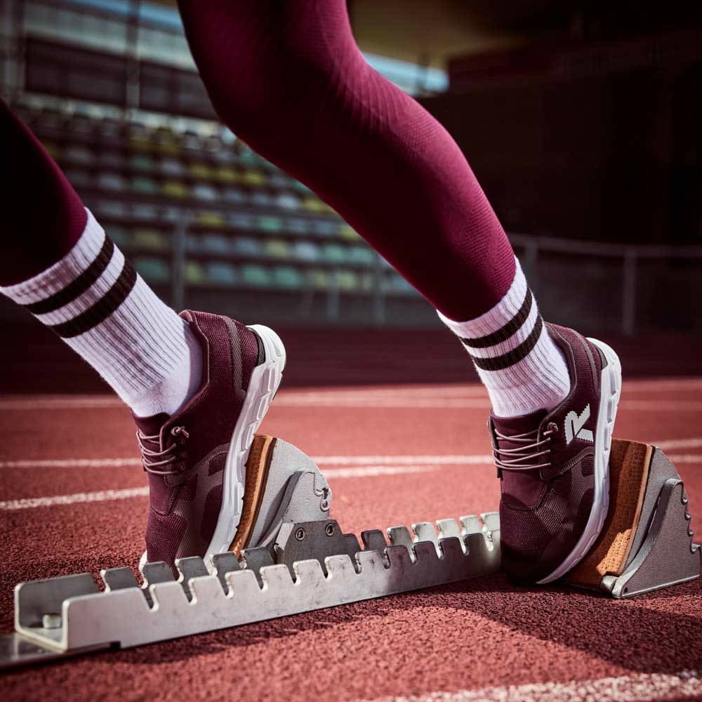 Rote Rieker Damen PRESTON M9000-32 getragen