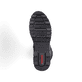 
Nachtschwarze Rieker Damen Hochschaftstiefel 76891-00 mit einer robusten Profilsohle. Schuh Laufsohle