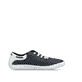 Blaue Rieker Damen Slipper 52805-14, Barfußschuhe mit einem Gummizug. Schuh Innenseite.