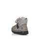 Graue Rieker Damen Schnürstiefel Z4230-40 mit wasserabweisender TEX-Membran. Schuh von hinten.
