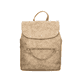 Rieker Damen Rucksack H1603-62 in Beige aus Kunstleder mit Reißverschluss. Rucksack Vorderseite.