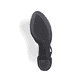 Blaue Rieker Pumps 41050-15 mit Klettverschluss sowie extra weicher Decksohle. Schuh Laufsohle.