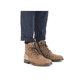 
Sandbraune Rieker Herren Schnürstiefel 13730-64 mit Schnürung und Reißverschluss. Schuh am Fuß