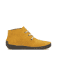 Honiggelbe Rieker Damen Schnürstiefel 52543-69 mit einer Schnürung. Schuh Innenseite.
