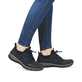 Mocassins Rieker bleus pour femme N3295-14. Chaussure au pied.