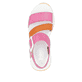 Rosane Rieker Damen Riemchensandalen W2950-31 mit einem Klettverschluss. Schuh von oben.