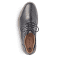 Schwarze Rieker Herren Schnürschuhe 13500-00 mit modernen Ziernähten. Schuh von oben.