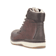 
Nussbraune Rieker Herren Schnürstiefel 39430-25 mit Schnürung und Reißverschluss. Schuh von hinten