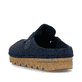 Blaue Rieker Damen Clogs V8790-14 mit schockabsorbierender und leichter Sohle. Schuh von hinten.