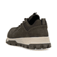 Grüne Rieker Herren Schnürschuhe 35503-54 mit wasserabweisender TEX-Membran. Schuh von hinten.