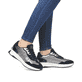 Rosane Rieker Damen Sneaker Low W1304-31 mit strapazierfähiger Sohle. Schuh Außenseite gespiegelt.
