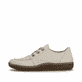 Beige Rieker Damen Schnürschuhe N2402-60 aus Glattleder. Schuh Außenseite.