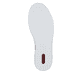 Weiße Rieker Damen Sneaker Low N4924-81 mit einem Reißverschluss. Schuh Laufsohle.