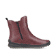 Weinrote Rieker Damen Chelsea Boots 51560-35 mit einem Reißverschluss. Schuh Innenseite.