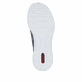 Blaue Rieker Damen Slipper N4264-14 mit einem Gummizug. Schuh Laufsohle.