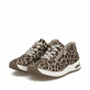 Mehrfarbige Rieker Damen Schnürschuhe 44500-90 mit Rieker Air Sohlenfenster. Schuhpaar seitlich schräg.