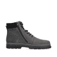 Bottes à lacets Rieker grises pour homme 32312-42 en cuir suédé. Intérieur de la chaussure.
