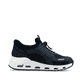 Blaue vegane Rieker Damen Sneaker Low N5257-14 mit einem Gummizug. Schuh Innenseite.