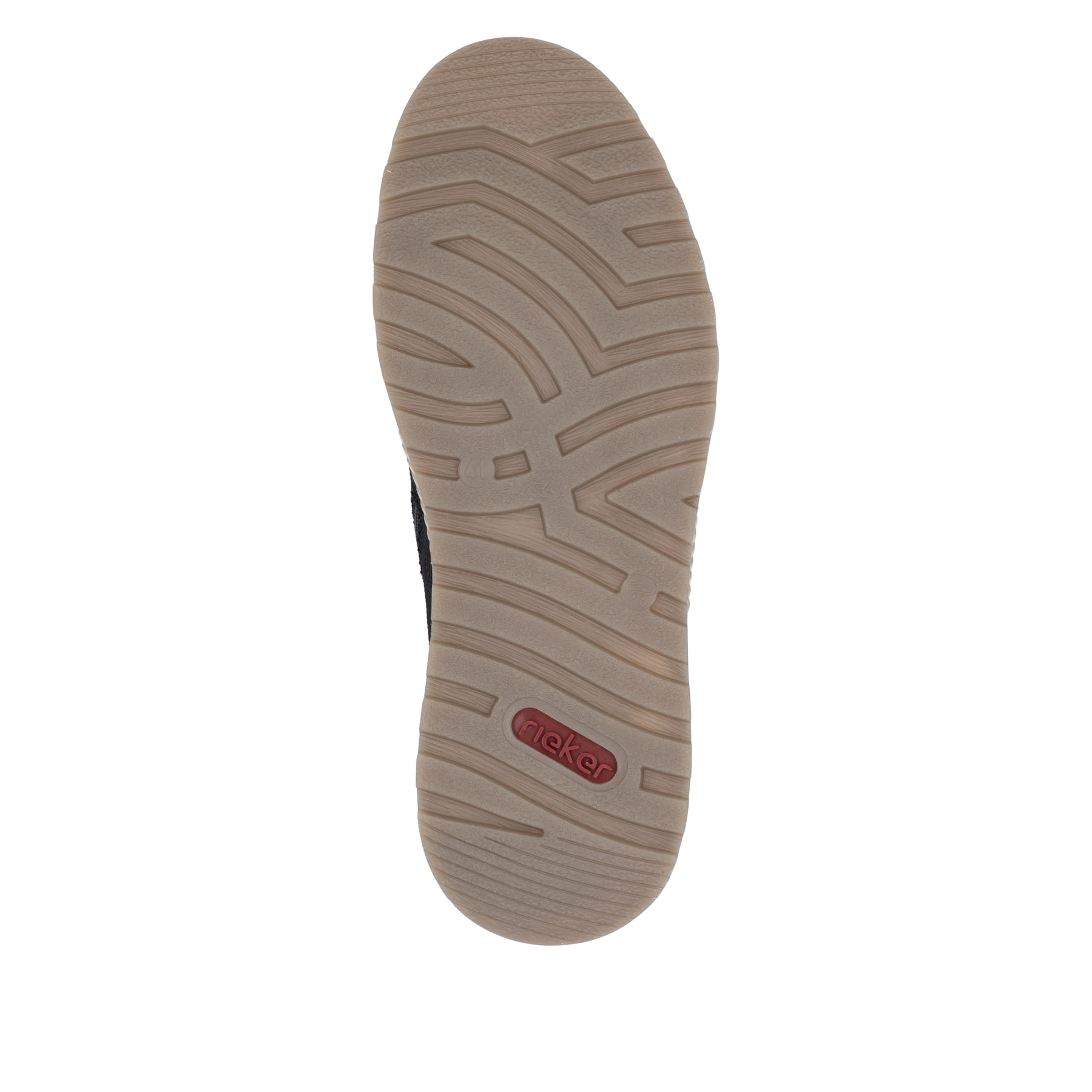 Schwarze Rieker Herren Schnürschuhe 37004-00 mit einem Reißverschluss. Schuh Laufsohle.