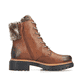 Kastanienbraune Rieker Damen Schnürstiefel 72608-24 mit einer leichten Sohle. Schuh Innenseite