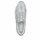 Baskets basses Rieker blanches pour femme N1112-80 avec motif floral. Chaussure vue de dessus.