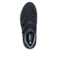 Mocassins Rieker bleus homme 11051-14 en cuir suédé avec fermeture velcro. Semelle extérieure de la chaussure.