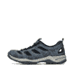 Blaue Rieker Herren Slipper 08065-17 mit einem Gummizug sowie der Komfortweite G. Schuh Außenseite.