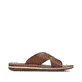 Braune Rieker Herren Pantoletten 21082-24 aus Glattleder mit der Komfortweite G. Schuh Innenseite.