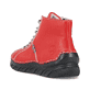 
Feuerrote Rieker Damen Schnürschuhe 55020-33 mit einer schockabsorbierenden Sohle. Schuh von hinten