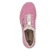 Rosane Rieker Damen Slipper N42G0-31 mit Deko-Reißverschluss sowie Gummizug. Schuh von oben.