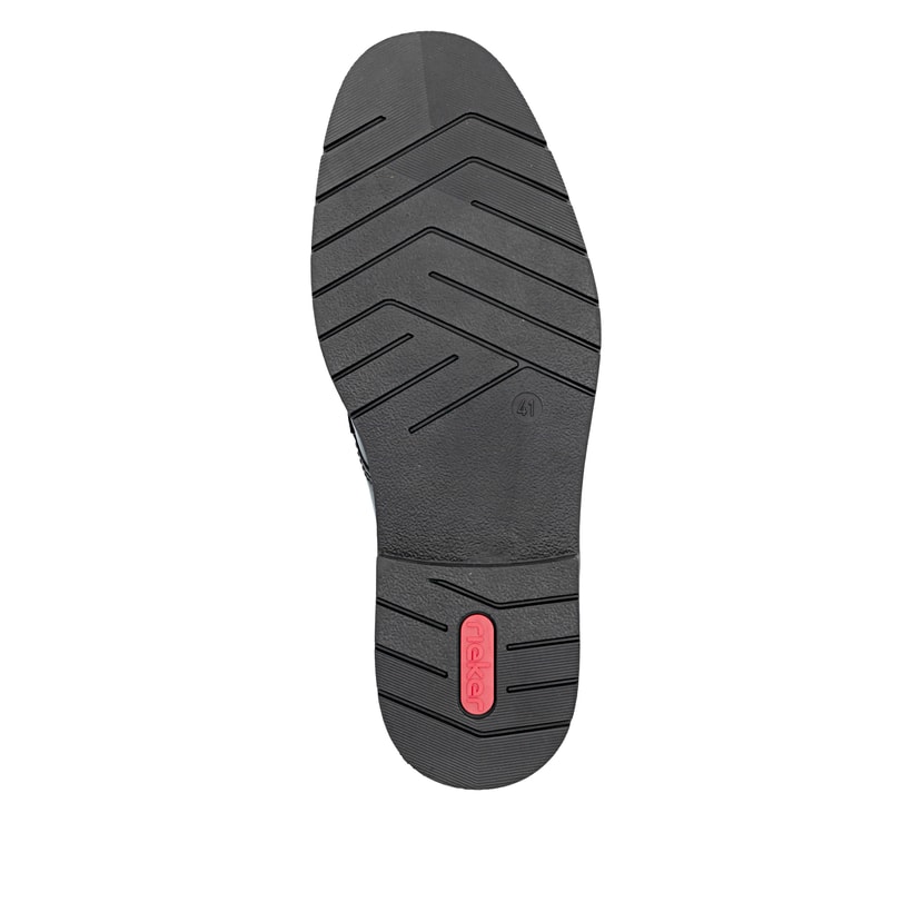 Chaussures à lacets Rieker noires pour hommes 13900-00. Semelle extérieure de la chaussure.