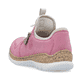 Rosane Rieker Damen Slipper N42G0-31 mit Deko-Reißverschluss sowie Gummizug. Schuh von hinten.
