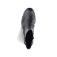 
Nachtschwarze Rieker Damen Stiefeletten 73450-00 mit Reißverschluss sowie Blockabsatz. Schuh von oben