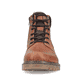 Braune Rieker Herren Schnürstiefel 38832-22 mit wasserabweisender TEX-Membran. Schuh von vorne.
