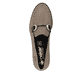 Mocassins Rieker beiges pour femmes 46264-60 avec éléments décoratifs. Chaussure vue de dessus.