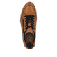 Braune Rieker Herren Sneaker Low 11903-24 mit einem Reißverschluss. Schuh von oben.