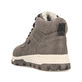 Grüne Rieker Herren Schnürstiefel 35538-54 mit wasserabweisender TEX-Membran. Schuh von hinten.