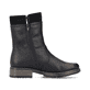 Tiefschwarze Rieker Damen Kurzstiefel Z6880-00 mit einer schockabsorbierenden Sohle. Schuh Innenseite