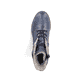 Asphaltschwarze Rieker Damen Stiefeletten 71675-01 mit Reißverschluss. Schuh Innenseite