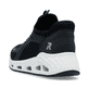 Blaue vegane Rieker Damen Sneaker Low N5257-14 mit einem Gummizug. Schuh von hinten.