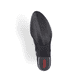 
Tiefschwarze Rieker Damen Stiefeletten Y0700-01 mit Schnürung und Reißverschluss. Schuh Laufsohle