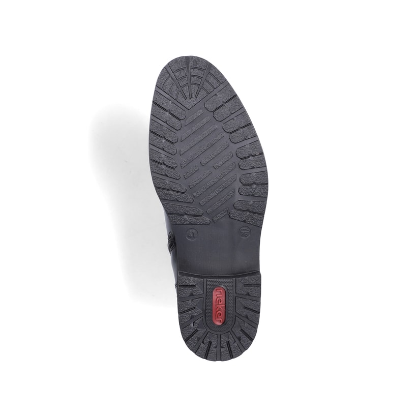 Schwarze Rieker Herren Schnürstiefel 14631-00 mit wasserabweisender TEX-Membran. Schuh Laufsohle.